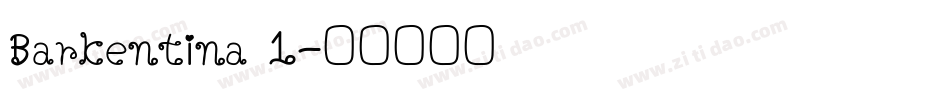 Barkentina 1字体转换